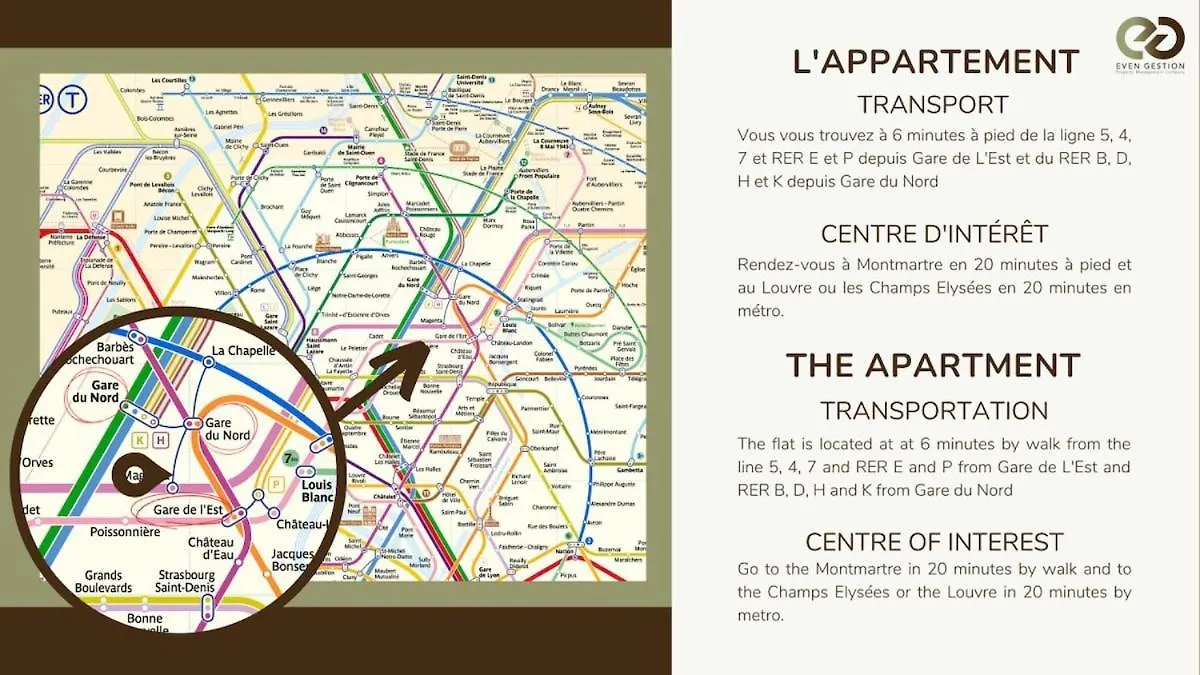 Apartment 8Pers#4Bedrooms#4Bathrooms#Lafayette Paris
